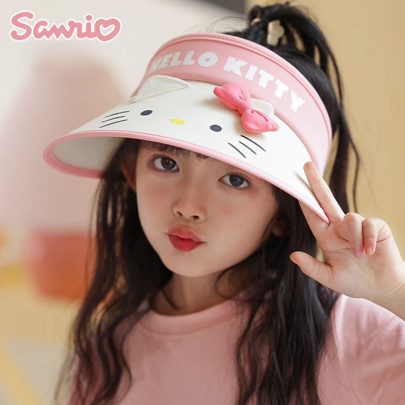 

Sanrio Cinnamoroll Children Sun Hat Hello Kitty Kuromi Melody Kawaii Cartoon Casual Adjustable Outdoor Sport Hiking Fishing Hat