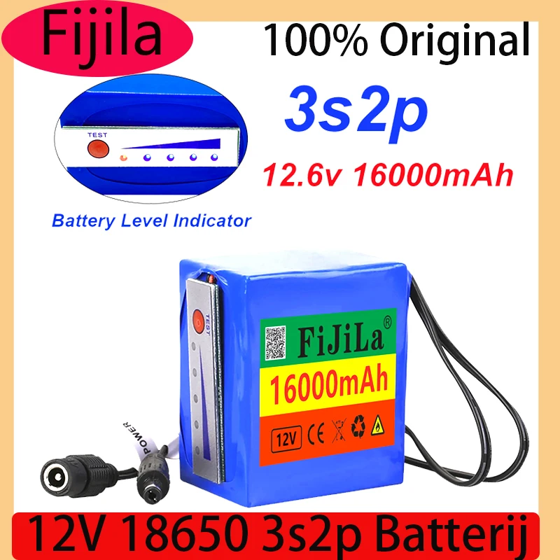 11.1V/12.6V Lithium Batterij 12V 18650 3s2p 16000Mah Indicator Light Voor Vis Detector Onderwater vissen Camera
11.1V/12.6V Lithium Batterij 12V 18650 3s2p 16000Mah Indicator Light Voor Vis Detector Onderwater vissen Camera