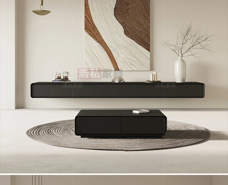 Modern Solid Wood TV Cabinet And Coffee Table For Living Room In Small Apartment
Modern Solid Wood TV Cabinet And Coffee Table For Living Room In Small Apartment