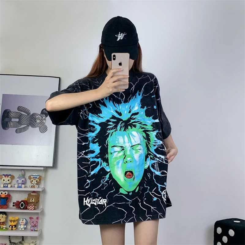 Hellstar T-Shirt Children's Printed Wash Loose 1:1 Men's and Women's Casual Short Sleeves
Hellstar T-Shirt Children's Printed Wash Loose 1:1 Men's and Women's Casual Short Sleeves