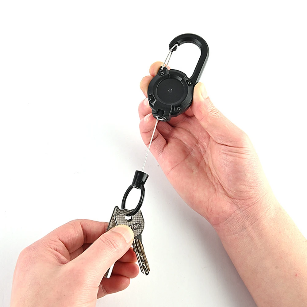 Camping Equipment Retractable Key Chain Keyring Safety Coil Carabiner Backpack Buckle Ring Quick Hanging Telescopic Keychain
Camping Equipment Retractable Key Chain Keyring Safety Coil Carabiner Backpack Buckle Ring Quick Hanging Telescopic Keychain