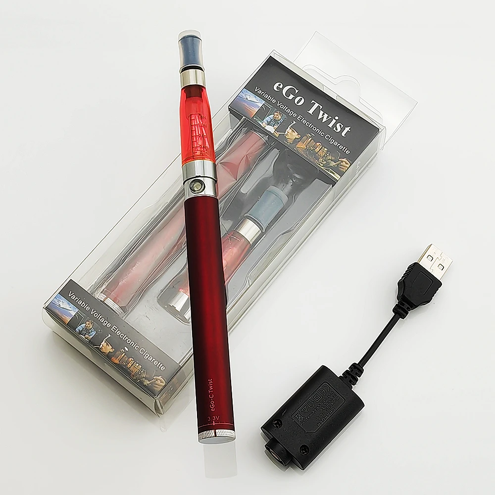 

Variable Voltage Electronic Cigarette Ego Twist Blister Kit 3.3V-4.8V Adjustable Ego-C Twist 510 Vape Pen Battery CE4 Atomizer
