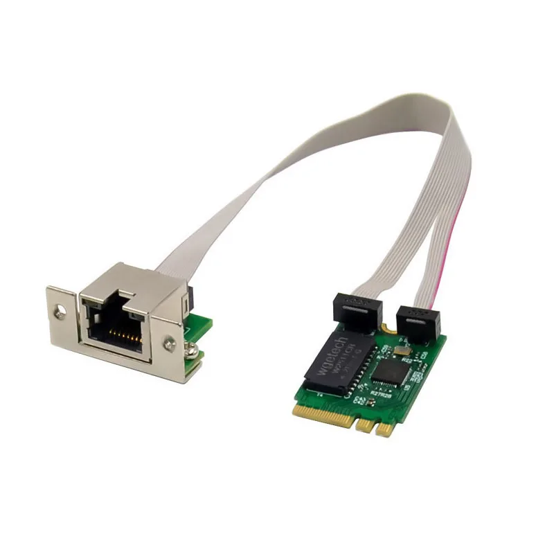 

2.5G M.2 A+E KEY Gigabit Ethernet Network Card 10/100/1000M Single Port RJ45 Router Convert Extend Adapter for Desk PC Computer