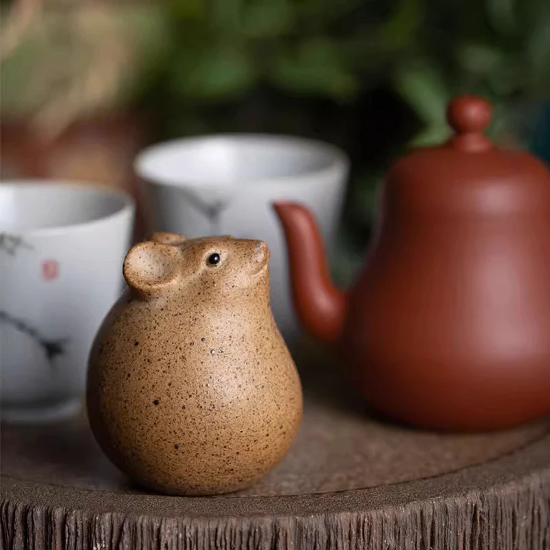 Handmade Coarse Pottery Tea Pet, Handmade Mouse Sculpture, Figurine, Gongfu Tea Accessories, Animal Cute, Modern, Home Decor
Handmade Coarse Pottery Tea Pet, Handmade Mouse Sculpture, Figurine, Gongfu Tea Accessories, Animal Cute, Modern, Home Decor