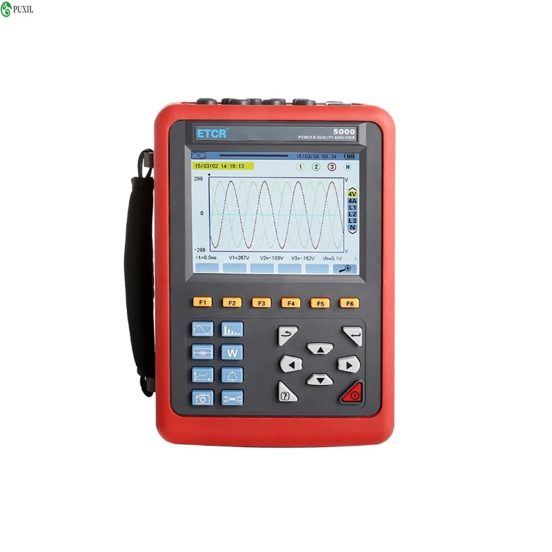 ETCR5000 three-phase power quality analyzer, harmonic analyzer, insulation power quality recorder
ETCR5000 three-phase power quality analyzer, harmonic analyzer, insulation power quality recorder
