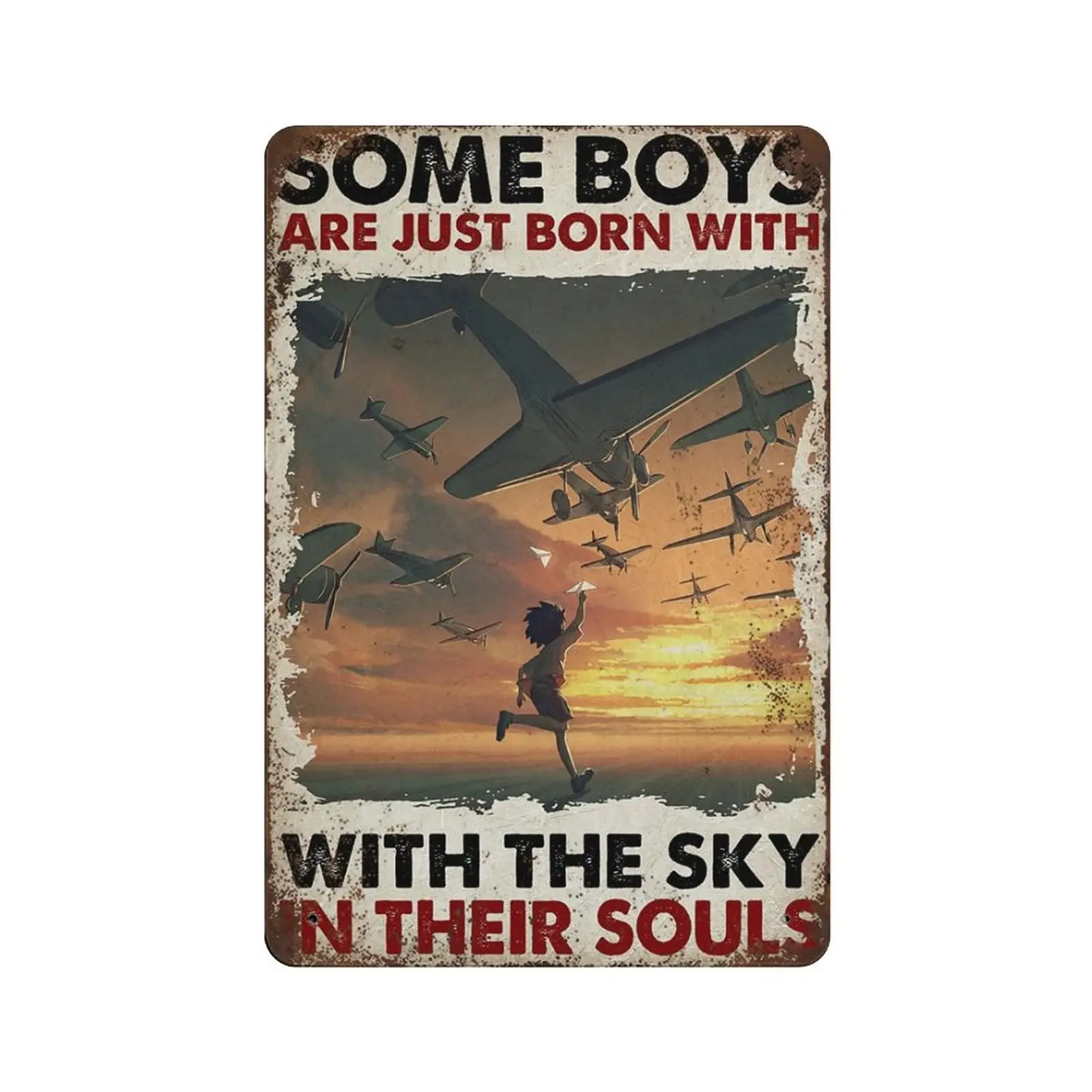 Retro Metal Tin Sign Plaque-Pilot You Don't Stop Flying When You Get Old Horizontal Tin Sign, Pilot Poster Home Decor -Novel
Retro Metal Tin Sign Plaque-Pilot You Don't Stop Flying When You Get Old Horizontal Tin Sign, Pilot Poster Home Decor -Novel