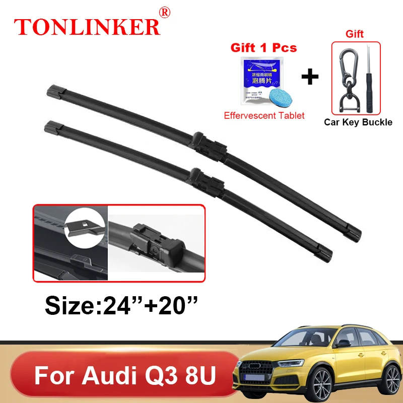 Щетки стеклоочистителя TONLINKER для Audi Q3 8U 2011 2012-2017 2018 2019, автомобильные аксессуары, щетки стеклоочистителя для переднего и заднего стекла, резак 
Щетки стеклоочистителя TONLINKER для Audi Q3 8U 2011 2012-2017 2018 2019, автомобильные аксессуары, щетки стеклоочистителя для переднего и заднего стекла, резак