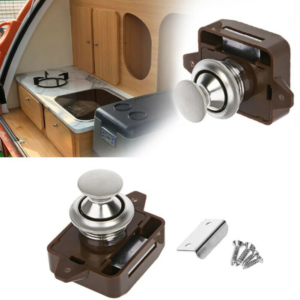 Latch Lock Button Catch Lock Locks Motorhome Push RV Button Cabinet Camper Catch Cupboard Knob Lock Shaking Boat
Latch Lock Button Catch Lock Locks Motorhome Push RV Button Cabinet Camper Catch Cupboard Knob Lock Shaking Boat