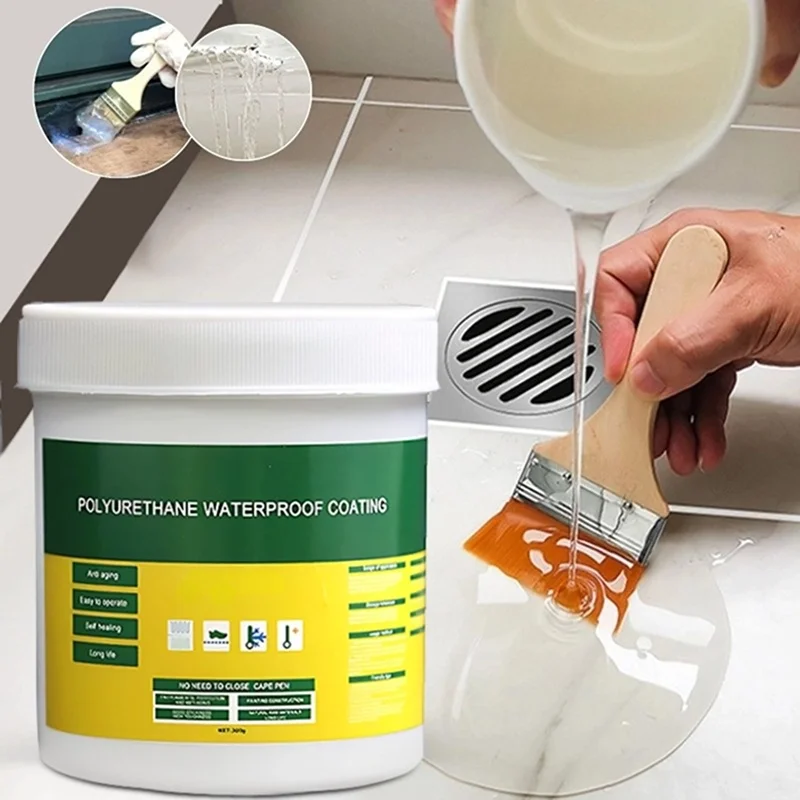 

Transparent Waterproof Coating Sealant Agent Wall Leak Repair Material Invisible Glue For Roof Leakage Crack Seepage 30/300g