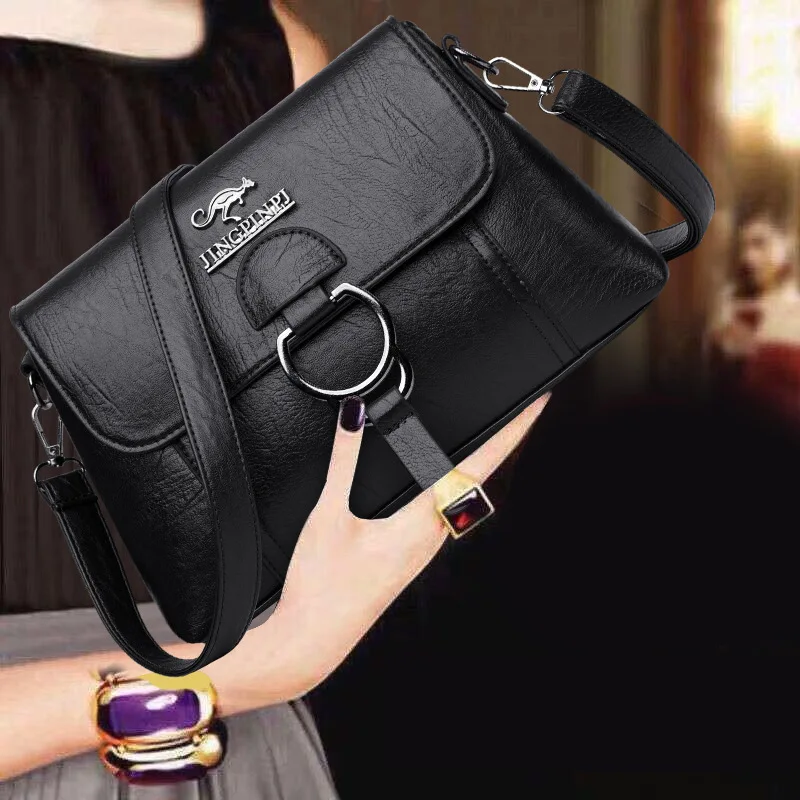 

Women Bag New Shoulder Fashion Flap Crossbody Messenger Bag Purses Luxury Designer PU Leather Causal Hand Bag Purse Bolsos