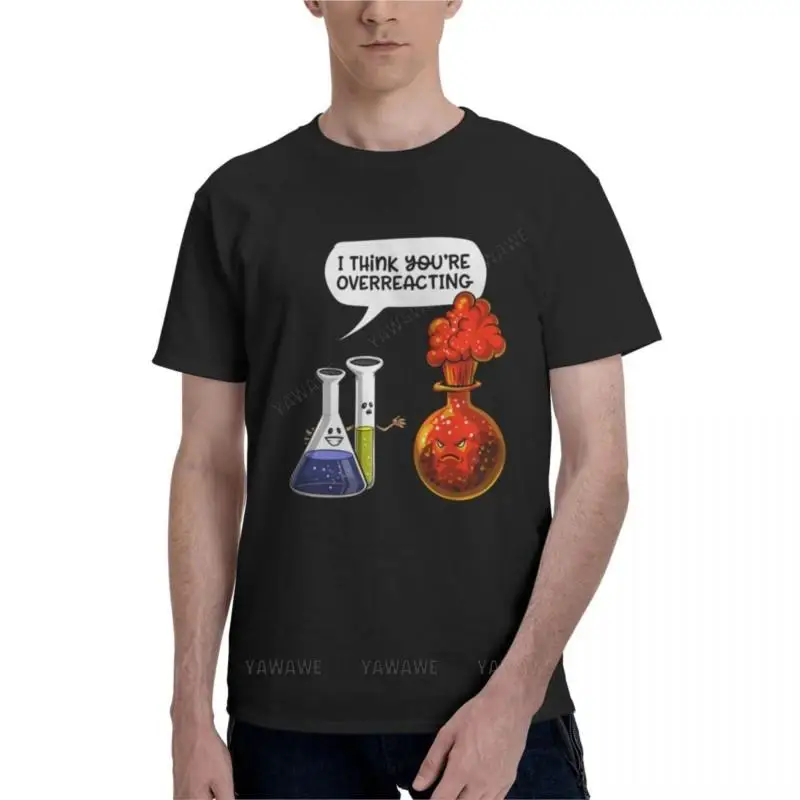 Классическая мужская одежда для химии You Are overreacting, мужские черные футболки, мужская брендовая футболка
Классическая мужская одежда для химии You Are overreacting, мужские черные футболки, мужская брендовая футболка