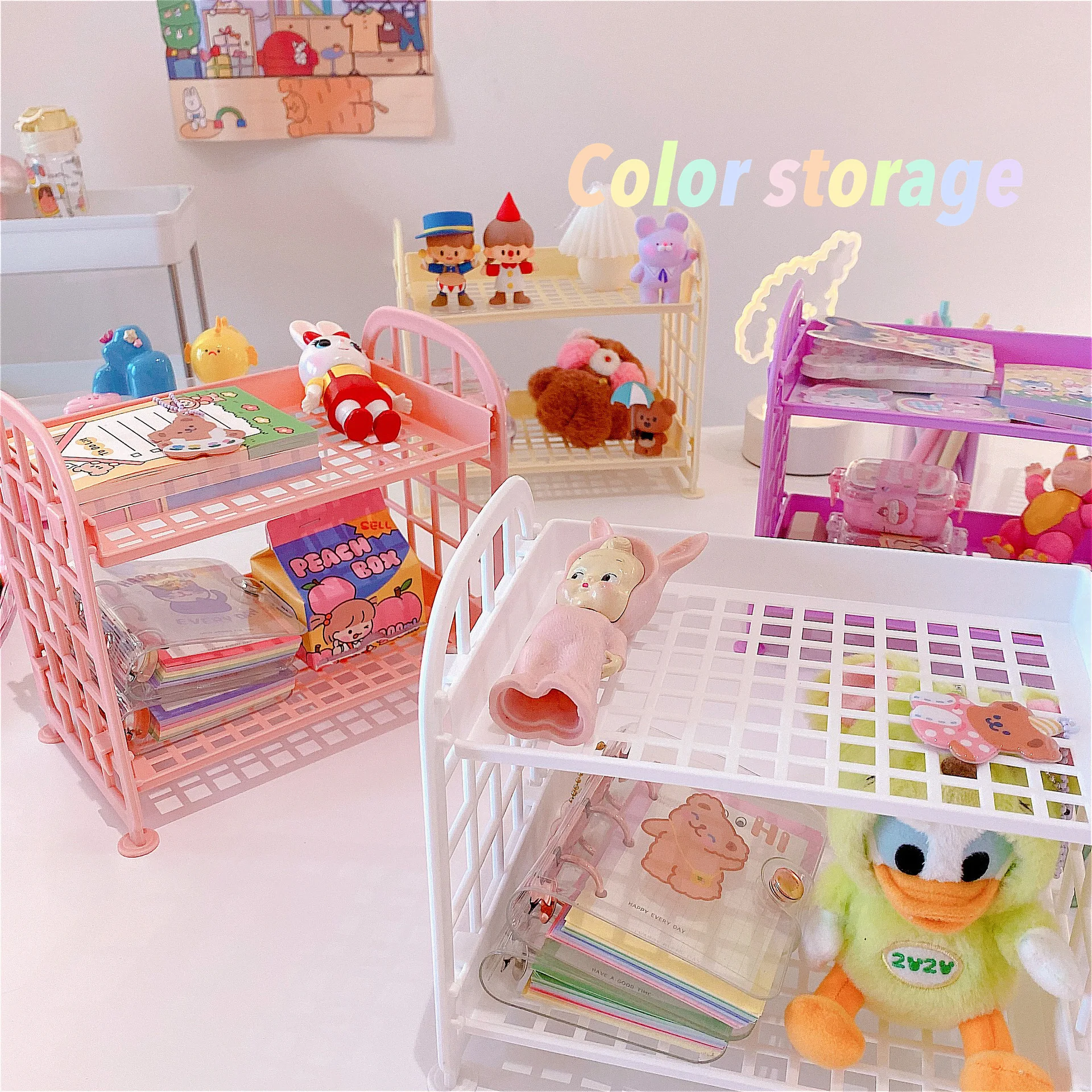 Kawaii Double Layer Shelf Desktop Organizer Foldable Desktop Storage Basket 2 Tier Shelf Holder School Stationery
Kawaii Double Layer Shelf Desktop Organizer Foldable Desktop Storage Basket 2 Tier Shelf Holder School Stationery