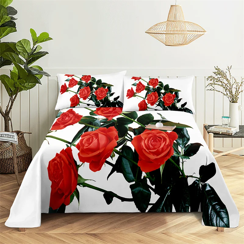 Red Rose Lover Queen Sheet Set Kid's Girl Room Flower Bedding Set Bed Sheets and Pillowcases Bedding Flat Sheet Bed Sheet Set
Red Rose Lover Queen Sheet Set Kid's Girl Room Flower Bedding Set Bed Sheets and Pillowcases Bedding Flat Sheet Bed Sheet Set