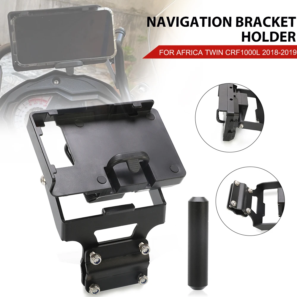 

CRF1000L AFRICATWIN Motorcycle Navigation Plate Bracket Holder USB Charging For Honda Africa Twin CRF 1000L CRF1000 L 2018-2019