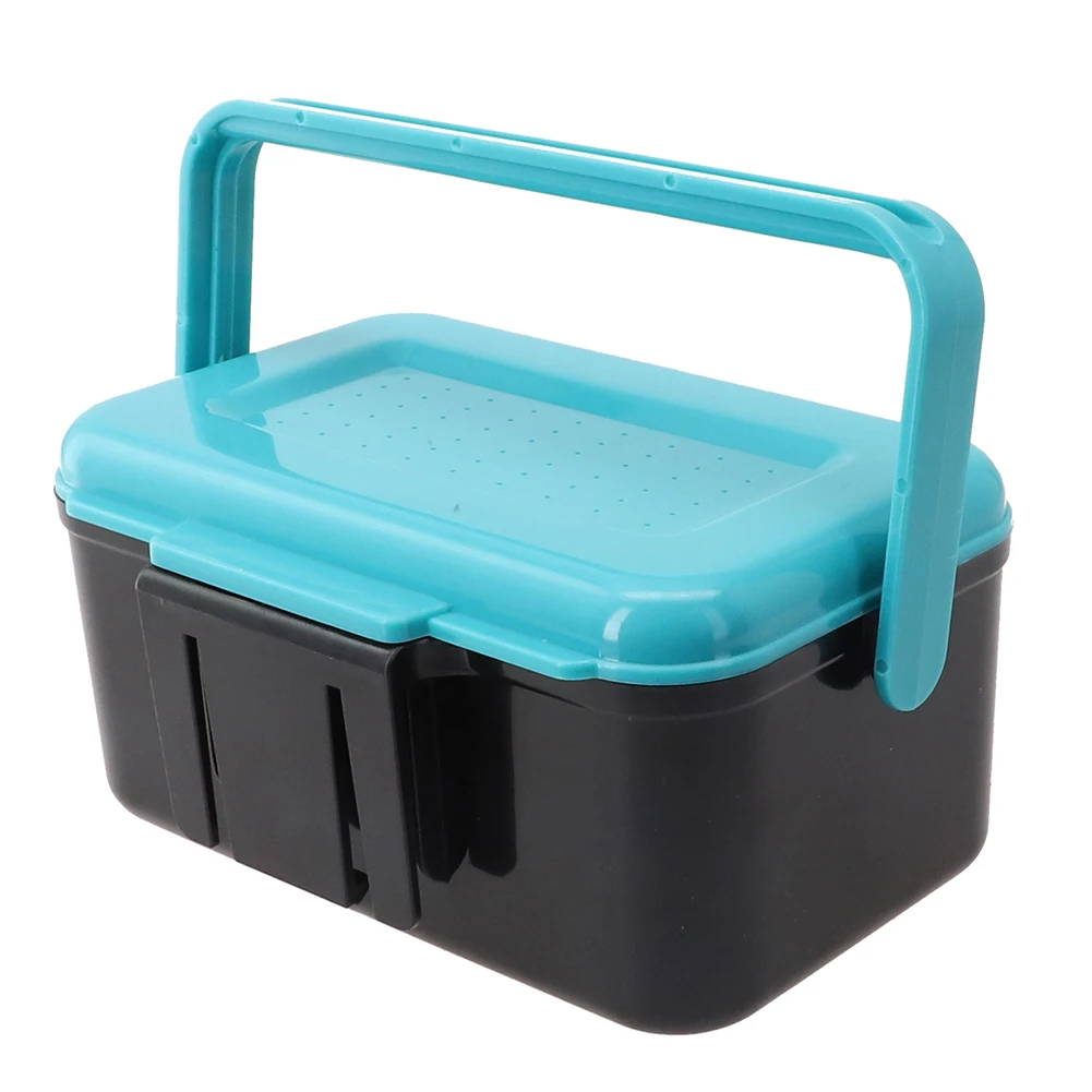 Live Bait Box 2 Compartments Blue+black Fishing Accessory Box Handle Hanging Waist Live Bait Box Portable Hot Sale
Live Bait Box 2 Compartments Blue+black Fishing Accessory Box Handle Hanging Waist Live Bait Box Portable Hot Sale