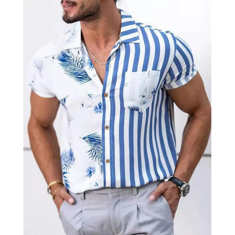 Mens shirt for men clothing Printing Oversized Casual Short Sleeve blouses cardigan button up Luxury man Dress Shirts wholesale
Mens shirt for men clothing Printing Oversized Casual Short Sleeve blouses cardigan button up Luxury man Dress Shirts wholesale