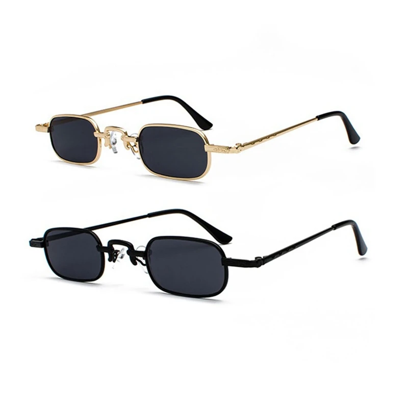 2 Pcs Retro Punk Glasses Clear Square Sunglasses Female Retro Sunglasses Men Metal Frame - Gold & Black
2 Pcs Retro Punk Glasses Clear Square Sunglasses Female Retro Sunglasses Men Metal Frame - Gold & Black
