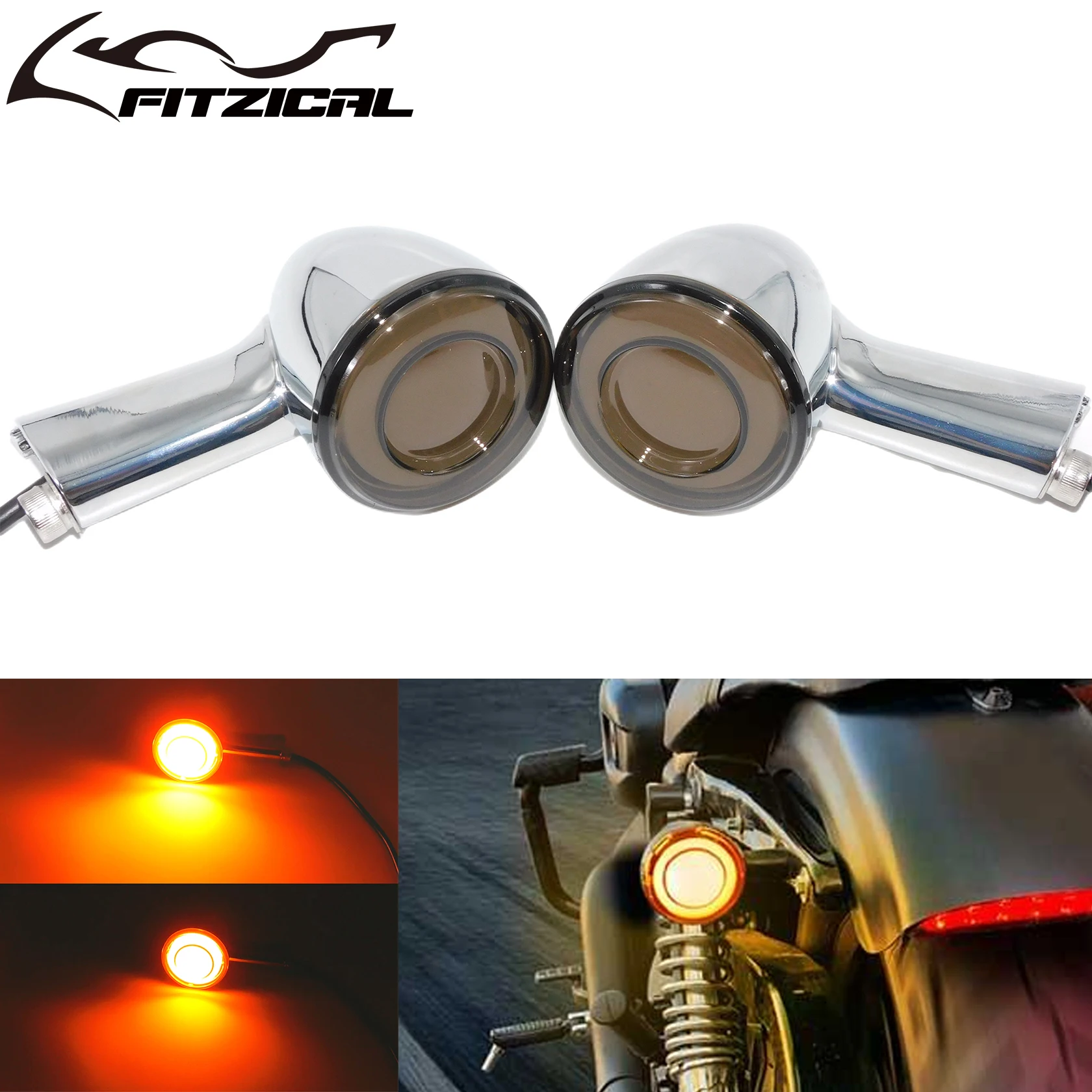 Motorcycle Chrome Rear Turn Signals Brake Indicators LED Lights Aluminum For Harley Sportster Super Low Roadster Custom 92-2023
Motorcycle Chrome Rear Turn Signals Brake Indicators LED Lights Aluminum For Harley Sportster Super Low Roadster Custom 92-2023