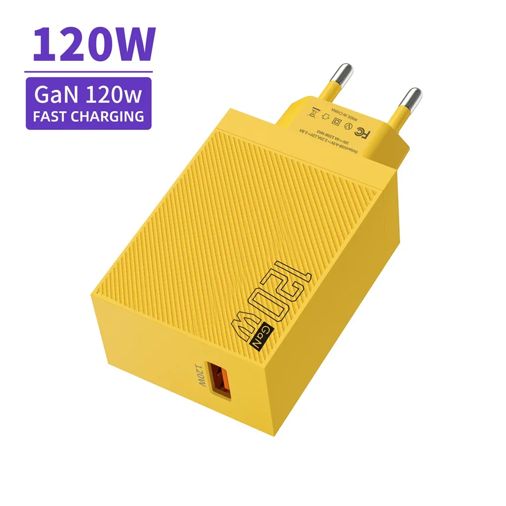 120W USB GaN Charger EU/US Plug QC3.0 Universal Quick Fast Charging Mobile Phone USB Wall Adapter for Oneplus Huawei Xiaomi 15 120W USB GaN Charger EU/US Plug QC3.0 Universal Quick Fast Charging Mobile Phone USB Wall Adapter for Oneplus Huawei Xiaomi 15