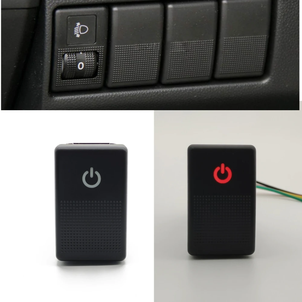 Red LED Light Car Power on Off Switch Button Power Switch with Connecting Wire Auto Accessories for Mazda 5 
Red LED Light Car Power on Off Switch Button Power Switch with Connecting Wire Auto Accessories for Mazda 5