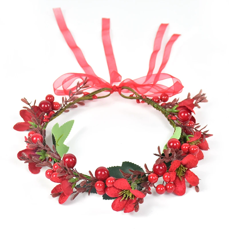 Red Berry Flower Crown Hairband Artificial Berries Wreath Tiara Headband Floral Garland Christmas Wedding Bride Hair Accessories
Red Berry Flower Crown Hairband Artificial Berries Wreath Tiara Headband Floral Garland Christmas Wedding Bride Hair Accessories