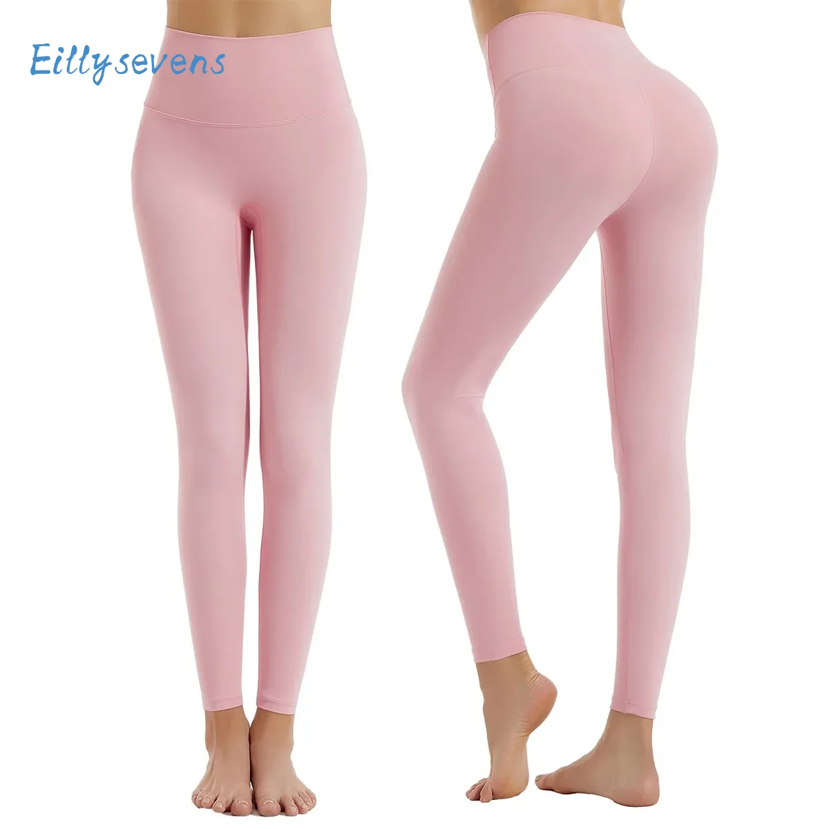 

Women'S Casual Workout Leggings Fitness Sports Running Yoga Athletic Pants Solid Hip Lift High Waist Elasticity Cropped Pants