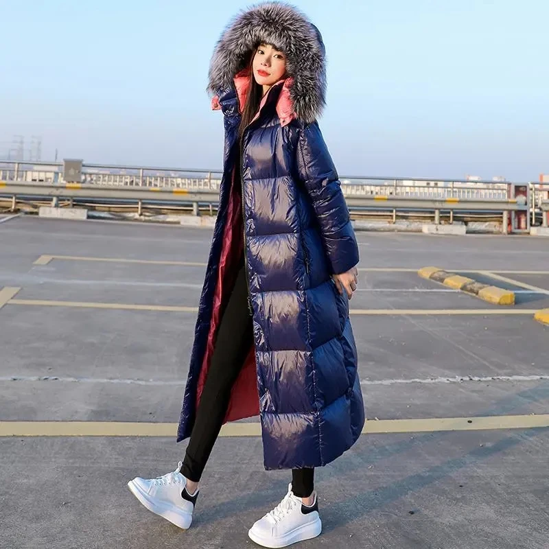 Down Cotton Jacket Women 2022 Winter Loose Shiny Fashion Casual Padded Coat Female Long Over Knee Thick Fur Collar Warm Parkas
Down Cotton Jacket Women 2022 Winter Loose Shiny Fashion Casual Padded Coat Female Long Over Knee Thick Fur Collar Warm Parkas