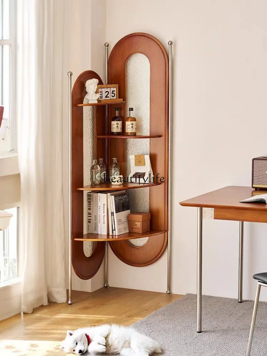 Solid Wood Corner Cabinet Living Room Corner Bookshelf Storage Triangle Cabinet Multi-Layer Floor Storage Rack
Solid Wood Corner Cabinet Living Room Corner Bookshelf Storage Triangle Cabinet Multi-Layer Floor Storage Rack