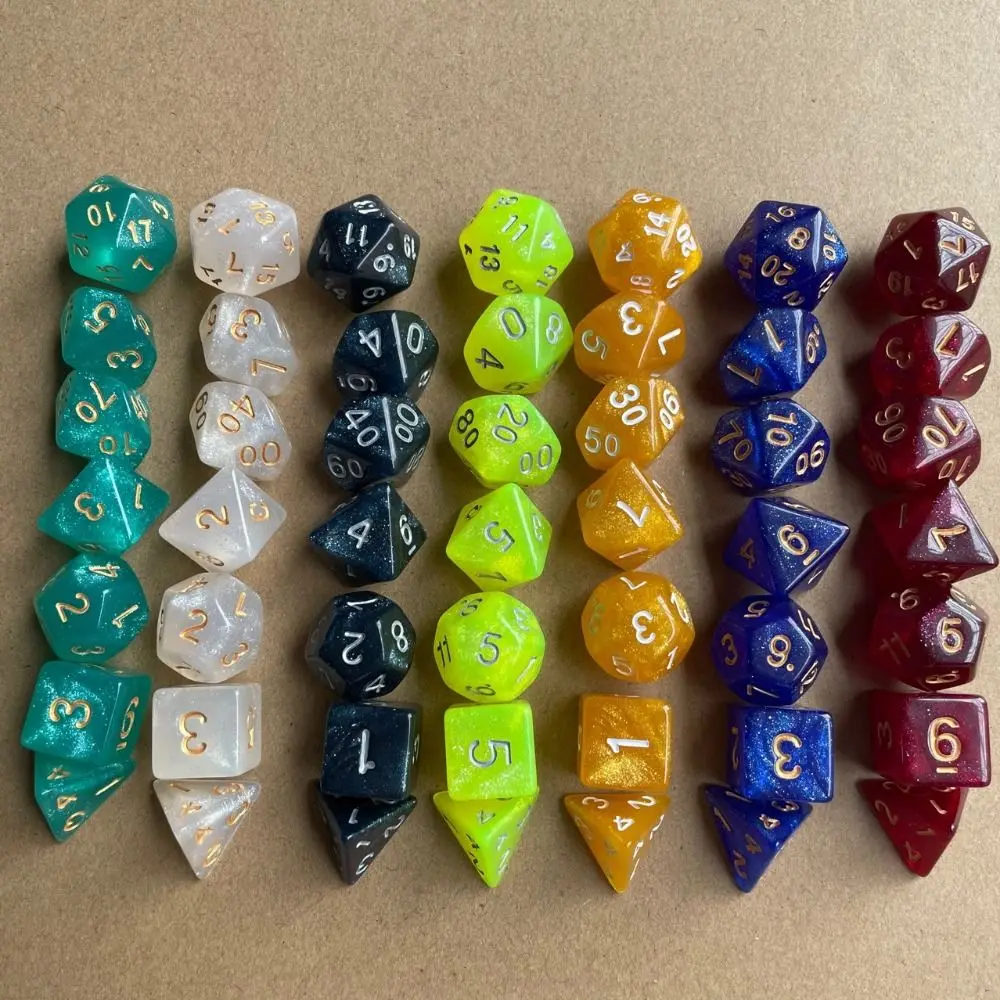 7Pcs/set Gift For TRPG DND D12 D20 7-Die Table Game DND Dice Game Dice Polyhedral Dice
7Pcs/set Gift For TRPG DND D12 D20 7-Die Table Game DND Dice Game Dice Polyhedral Dice