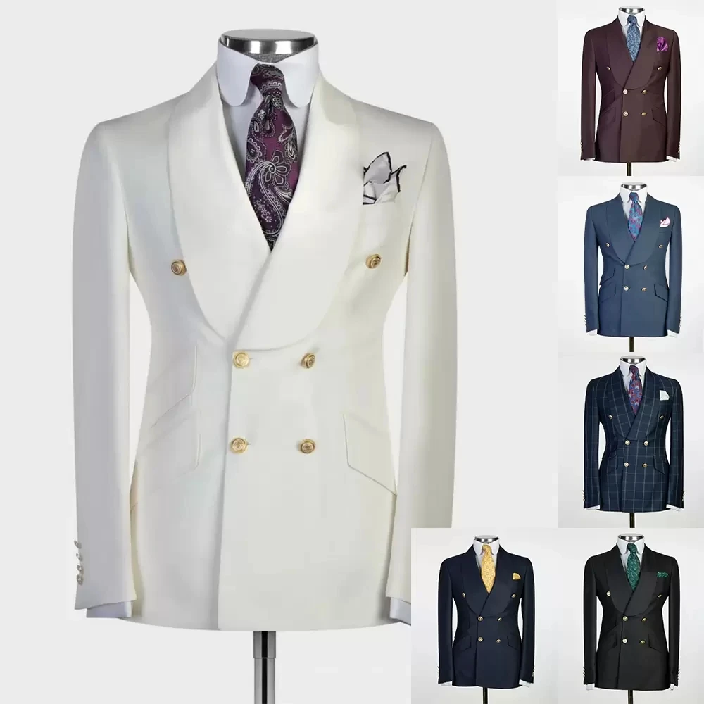 Only Jacket 1PCS Men's Suit Big Shawl Lapel Slim Fit Coat Double Breasted Business Blazer Groomsmen Tuxedo For Wedding Party
Only Jacket 1PCS Men's Suit Big Shawl Lapel Slim Fit Coat Double Breasted Business Blazer Groomsmen Tuxedo For Wedding Party