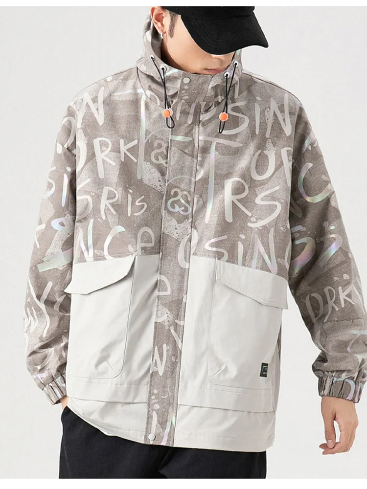 Mens Soft Shell Jackets Fashion Casual Letter Print Chaquetas Windproof Hooded Bomber Coats Autumn Male Army Combat Clothes
Mens Soft Shell Jackets Fashion Casual Letter Print Chaquetas Windproof Hooded Bomber Coats Autumn Male Army Combat Clothes