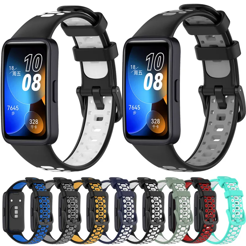 Strap For Xiaomi Mi Band 8 Watch Band Creative Two-color Style Silicone Bracelet Replacement For Mi Band 8 Breathable Wristband
Strap For Xiaomi Mi Band 8 Watch Band Creative Two-color Style Silicone Bracelet Replacement For Mi Band 8 Breathable Wristband
