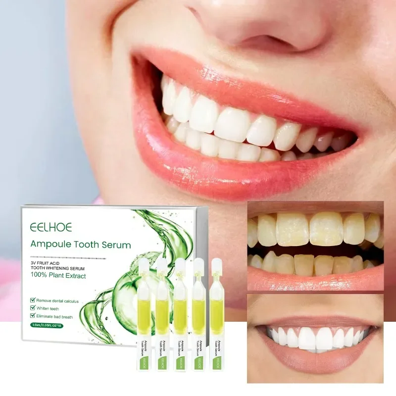 

Teeth Essence Cleaning Yellow Stains Tartar Removal odor Plaque Bleach Repair tooth Gums toothpaste Care serum Oral Fresh Breath