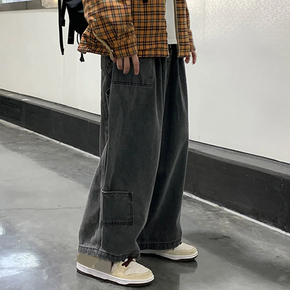 Mens Pants Regular Solid Color Streetwear Non Stretch Cotton Blend Japanese Harajuku Loose Wide Leg Cargo Pants
Mens Pants Regular Solid Color Streetwear Non Stretch Cotton Blend Japanese Harajuku Loose Wide Leg Cargo Pants