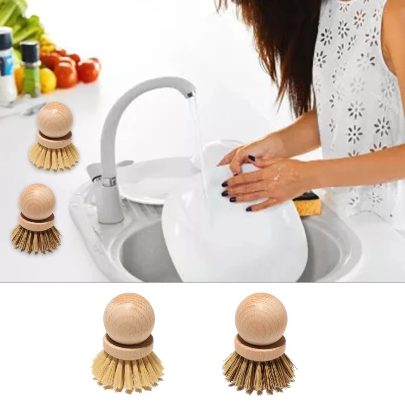 Mini Cleaning Brush with Wood Handle Scrubber Oil Remover Cleaning for Home Kitchen Pot Bowls Dishes Handheld Cleaner
Mini Cleaning Brush with Wood Handle Scrubber Oil Remover Cleaning for Home Kitchen Pot Bowls Dishes Handheld Cleaner