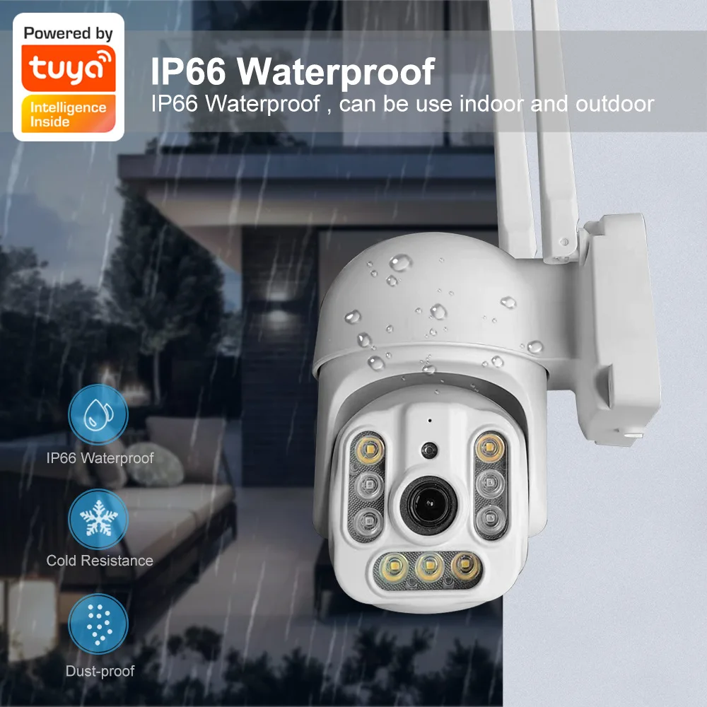 

2MP 1080P Tuya APP DC/E27 Full Color Wireless PTZ IP Dome AI Humanoid Detection Home Security Intercom CCTV Baby Monitor