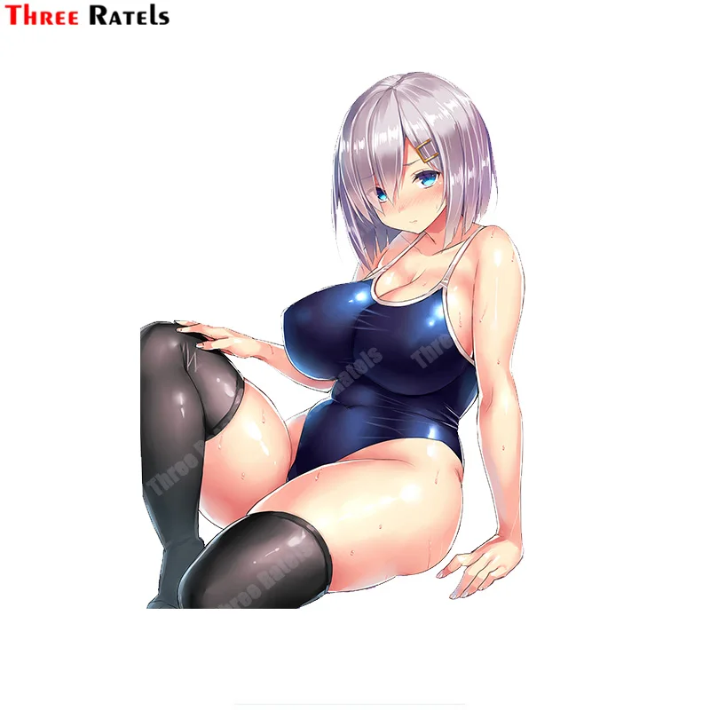 

Автомобильная наклейка Three Ratels B51 с мультяшным рисунком для Hamakaze Kantai Collection аниме, виниловые наклейки на заднее ветровое стекло, багажник