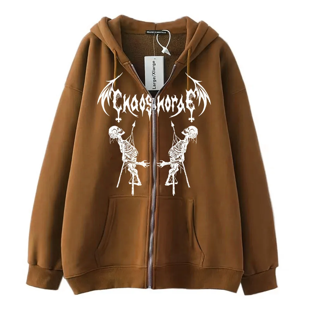 2023 Trend Retro Skull Print Zip Up Hoodie Long Sleeve Loose Coats Street Tide Casual Men Gothic Sweatshirt Wear Y2K Tide Hooded
2023 Trend Retro Skull Print Zip Up Hoodie Long Sleeve Loose Coats Street Tide Casual Men Gothic Sweatshirt Wear Y2K Tide Hooded