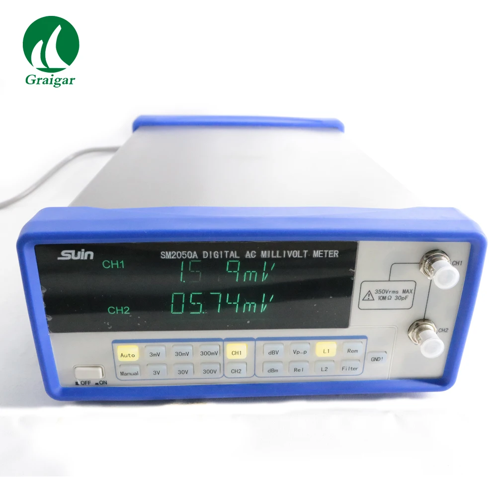 New SM2050A Digital AC Millivolt Meter millivoltmeter Frequency Range 5Hz~5MHz AC Voltage Range 4 1/2 Digits
New SM2050A Digital AC Millivolt Meter millivoltmeter Frequency Range 5Hz~5MHz AC Voltage Range 4 1/2 Digits
