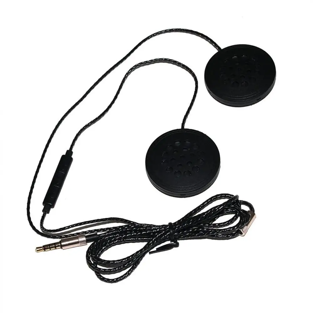 

Motorcycle Helmet Headset 3.5mm Jack Wired Earphones Music Headphones with Handsfree for Motorbike Rider