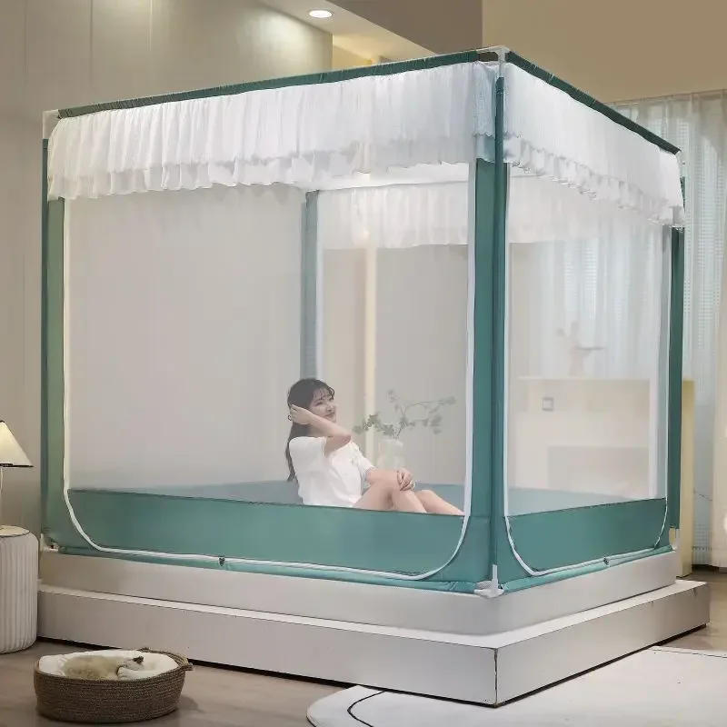 Summer Mesh Breathable Anti-mosquito Mosquito Net Home Textile 3 Doors Zipper Closed Bed Tent Bed Canopy with Bracket Room Decor
Summer Mesh Breathable Anti-mosquito Mosquito Net Home Textile 3 Doors Zipper Closed Bed Tent Bed Canopy with Bracket Room Decor