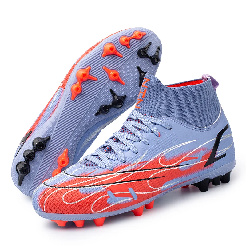 New Men Outdoor Football Boots High Ankle Soccer Shoe Women Soft Groud Man Football Shoes Botas De Futbol Socks Cleats Training
New Men Outdoor Football Boots High Ankle Soccer Shoe Women Soft Groud Man Football Shoes Botas De Futbol Socks Cleats Training