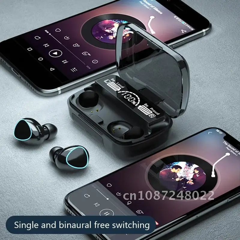 TWS 5.1 Bluetooth M10 Earphones 2200mAh Wireless Headphone Earphone Stereo Sports Waterproof Earbuds Headsets With Microphone
TWS 5.1 Bluetooth M10 Earphones 2200mAh Wireless Headphone Earphone Stereo Sports Waterproof Earbuds Headsets With Microphone