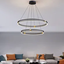 

Minimalist Ring Pendant Light Modern Large Ceiling Pendant Light Led Decoration Living Room Pendelleuchte Ring Light HX50NU