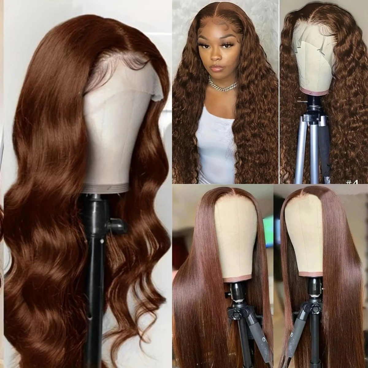 Парик с глубокой волной 13x4 шоколадно-коричневыми кружевными передними париками Цветные Волнистые HD прозрачные передние человеческие волосы парик для женщин
Парик с глубокой волной 13x4 шоколадно-коричневыми кружевными передними париками Цветные Волнистые HD прозрачные передние человеческие волосы парик для женщин