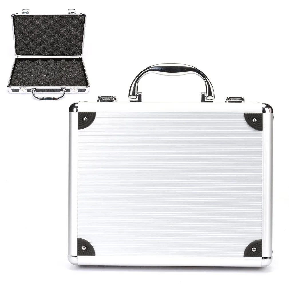 28x23x7.5cm Aluminum tool box Portable Instrument box Storage Case with Sponge Lining Handheld Impact resistant ToolBox
28x23x7.5cm Aluminum tool box Portable Instrument box Storage Case with Sponge Lining Handheld Impact resistant ToolBox