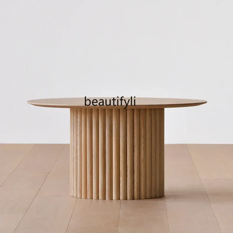 Nordic round Tea Table Modern Minimalist Designer Small Apartment Living Room Japanese Style Solid Wood Round Table
Nordic round Tea Table Modern Minimalist Designer Small Apartment Living Room Japanese Style Solid Wood Round Table