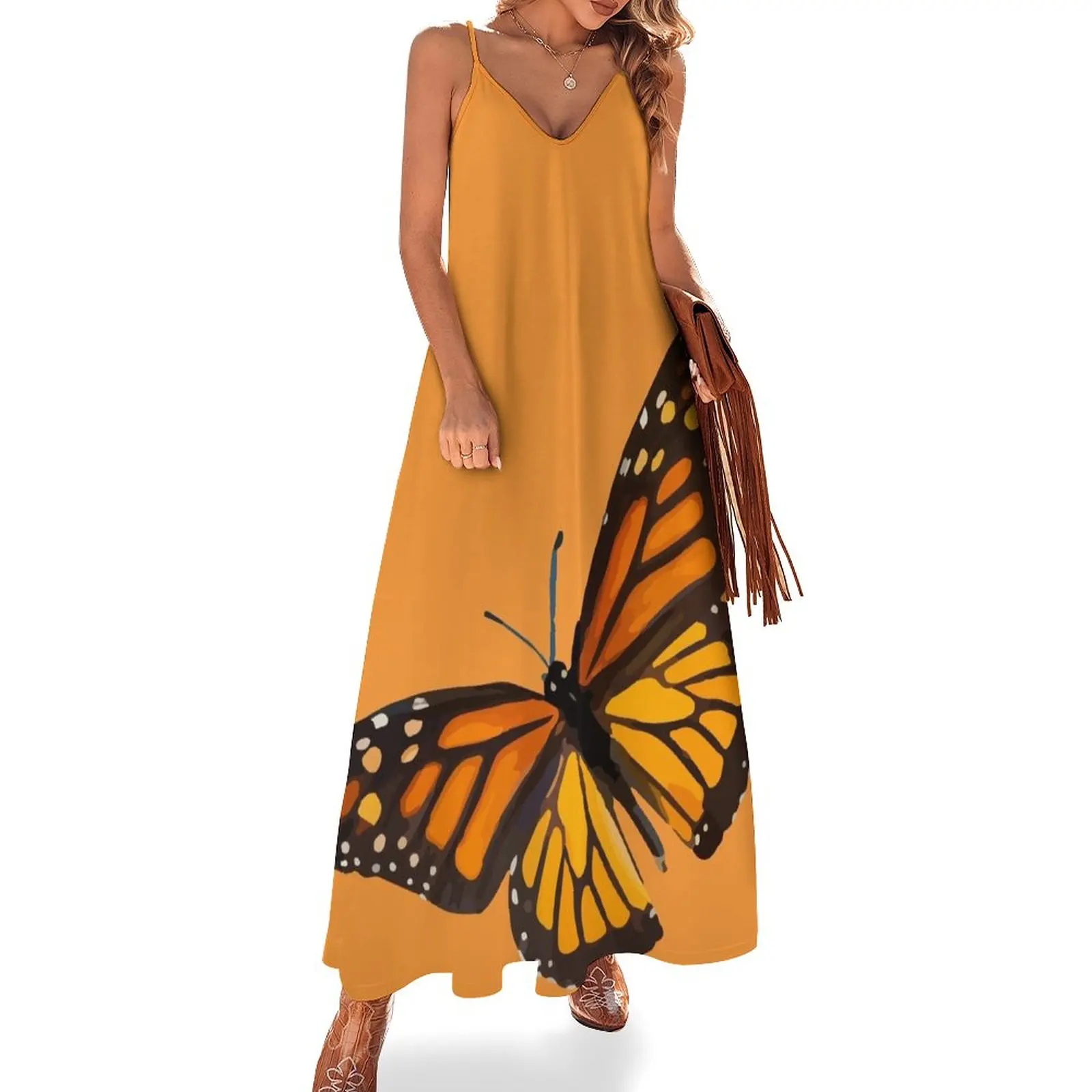 Monarch Butterfly - Burnt Orange Sleeveless Dress Prom gown wedding guest dress 2023 dress women elegant luxury
Monarch Butterfly - Burnt Orange Sleeveless Dress Prom gown wedding guest dress 2023 dress women elegant luxury