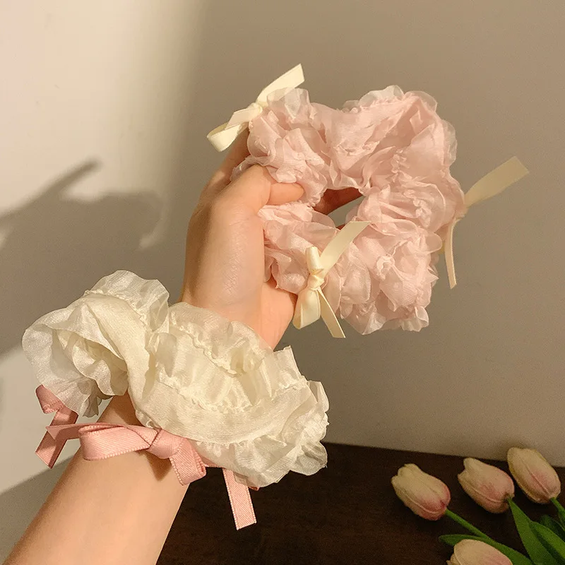 Sweet Ruched Chiffon Bow Hair Scrunchie Women Head Rope Elastic Hair Bands Hair Ties for Girls Accessories Chouchou Cheveux
Sweet Ruched Chiffon Bow Hair Scrunchie Women Head Rope Elastic Hair Bands Hair Ties for Girls Accessories Chouchou Cheveux
