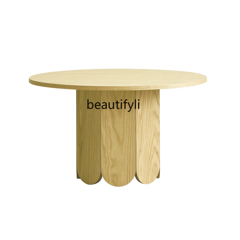 zq Nordic and Japanese Style round Solid Wood Tea Table B & B Home Small round Table Living Room Tea Table Low Table
zq Nordic and Japanese Style round Solid Wood Tea Table B & B Home Small round Table Living Room Tea Table Low Table